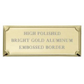 Aluminum Embossed Plate w/Beveled Edge (2 7/16"x1")